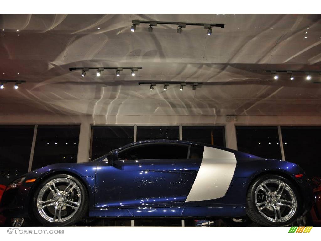2009 R8 4.2 FSI quattro - Mugello Blue Pearl Effect / Fine Nappa Tuscan Brown Leather photo #41