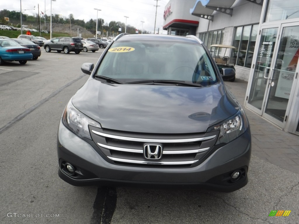 2014 CR-V EX-L AWD - Polished Metal Metallic / Gray photo #5