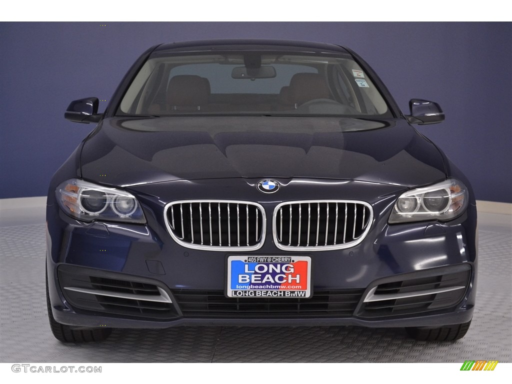 2014 5 Series 535i Sedan - Imperial Blue Metallic / Cinnamon Brown photo #2