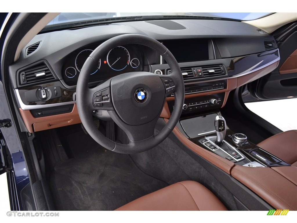 2014 5 Series 535i Sedan - Imperial Blue Metallic / Cinnamon Brown photo #11