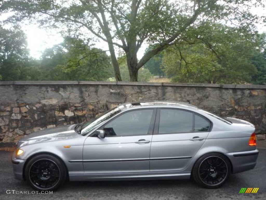 2005 3 Series 330i Sedan - Silver Grey Metallic / Black photo #4