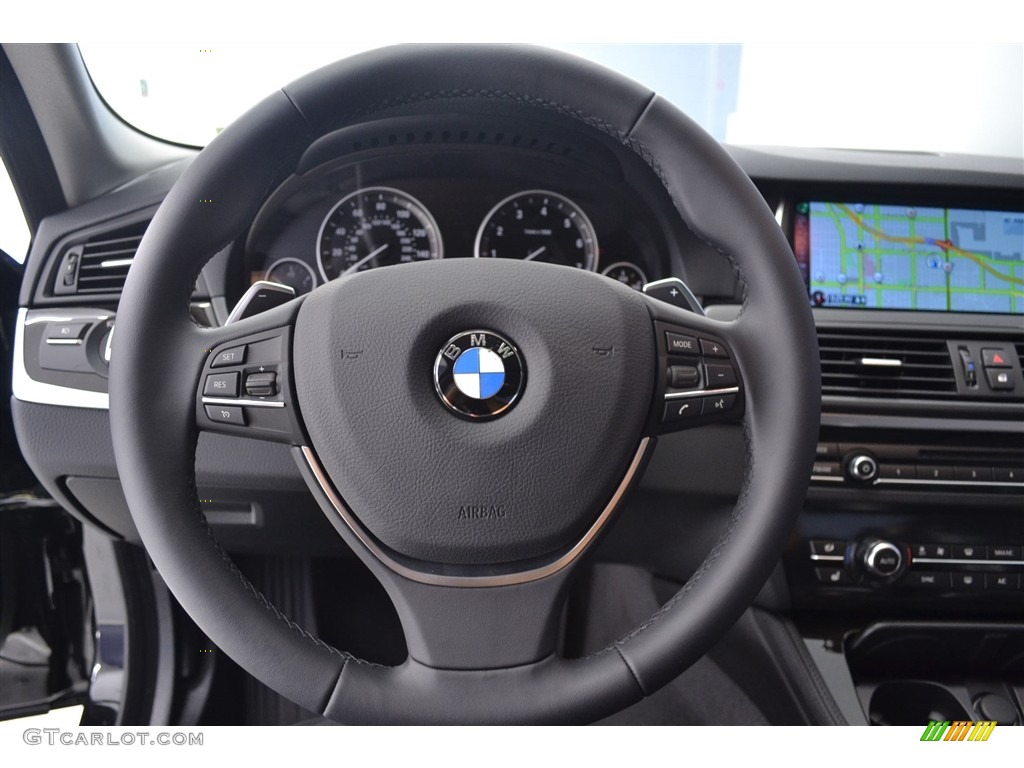 2016 5 Series 528i Sedan - Dark Graphite Metallic / Black photo #14