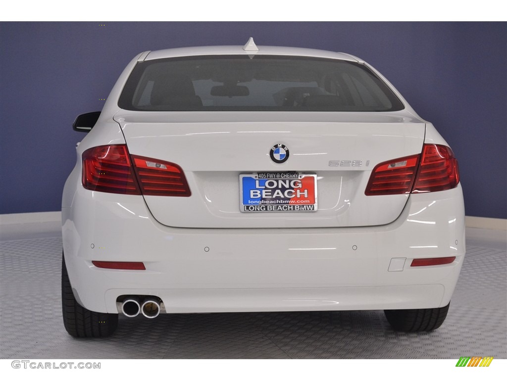 2016 5 Series 528i Sedan - Alpine White / Black photo #5
