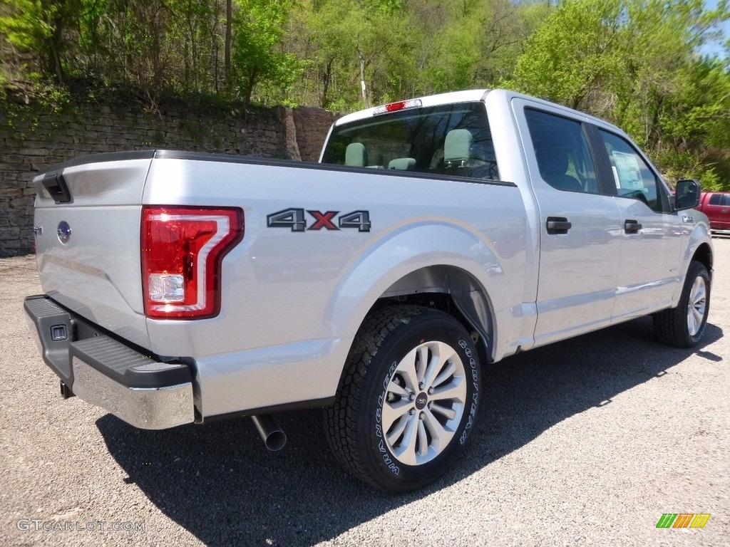 2016 F150 XL SuperCrew 4x4 - Ingot Silver / Medium Earth Gray photo #3