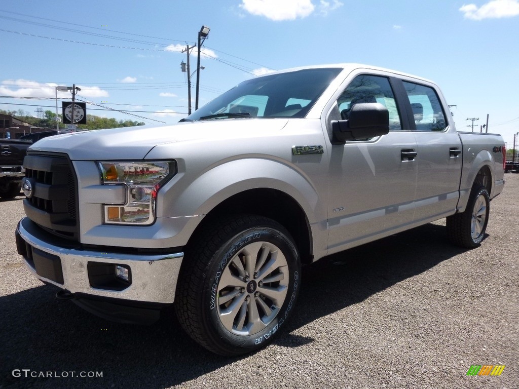 2016 F150 XL SuperCrew 4x4 - Ingot Silver / Medium Earth Gray photo #8