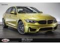 2016 Austin Yellow Metallic BMW M3 Sedan  photo #1