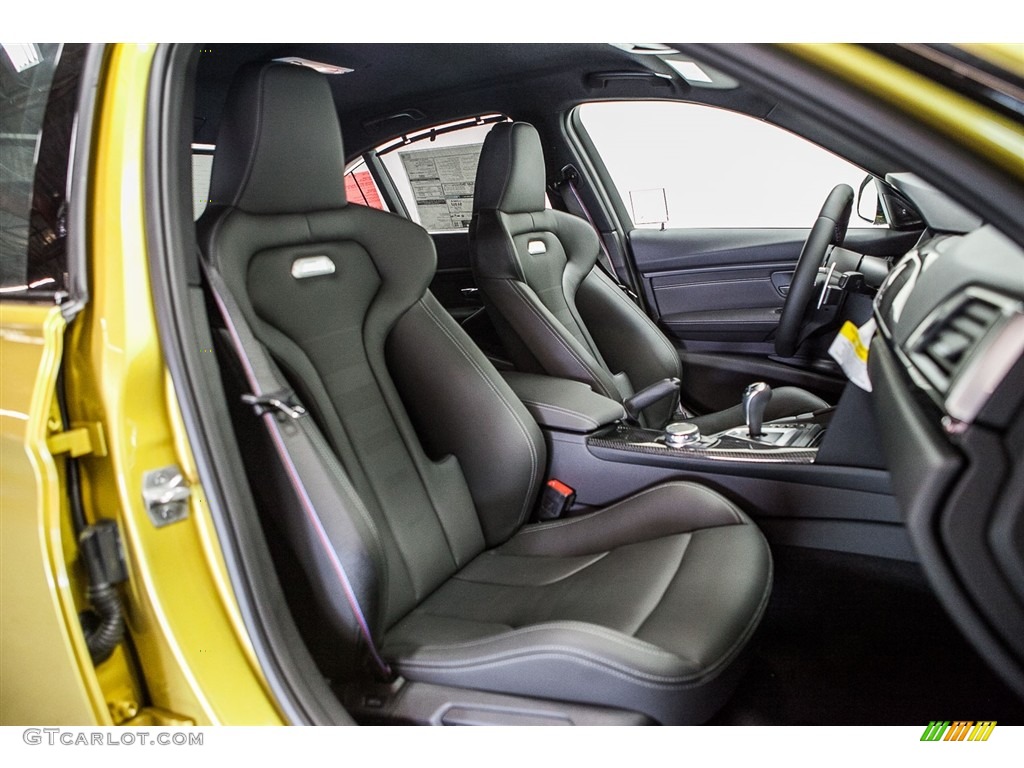 Black Interior 2016 BMW M3 Sedan Photo #112773664