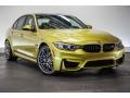 2016 Austin Yellow Metallic BMW M3 Sedan  photo #11