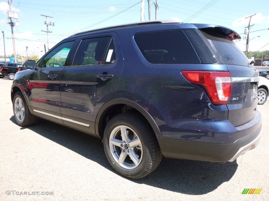 2016 Explorer XLT 4WD - Blue Jeans Metallic / Ebony Black photo #4