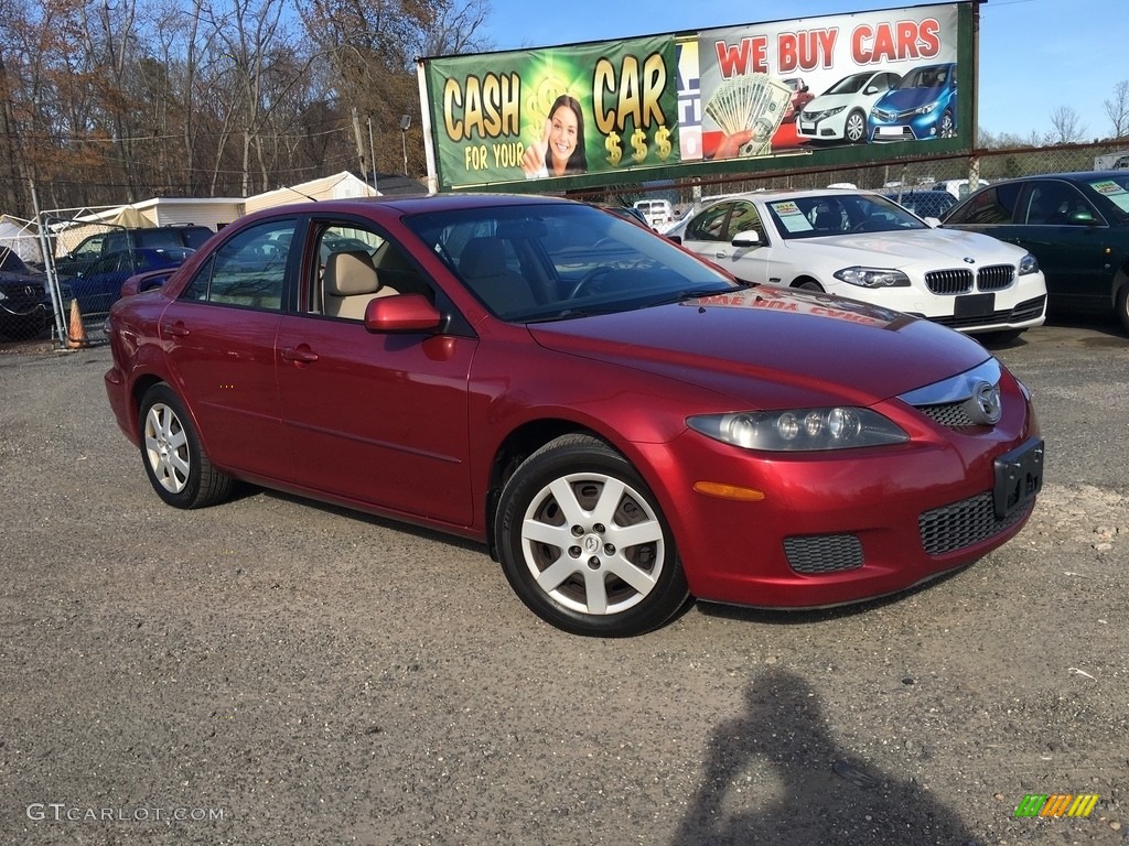 2006 MAZDA6 i Sedan - Redfire Metallic / Beige photo #1