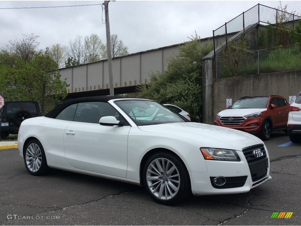 Ibis White 2011 Audi A5 2.0T quattro Convertible Exterior Photo #112777123