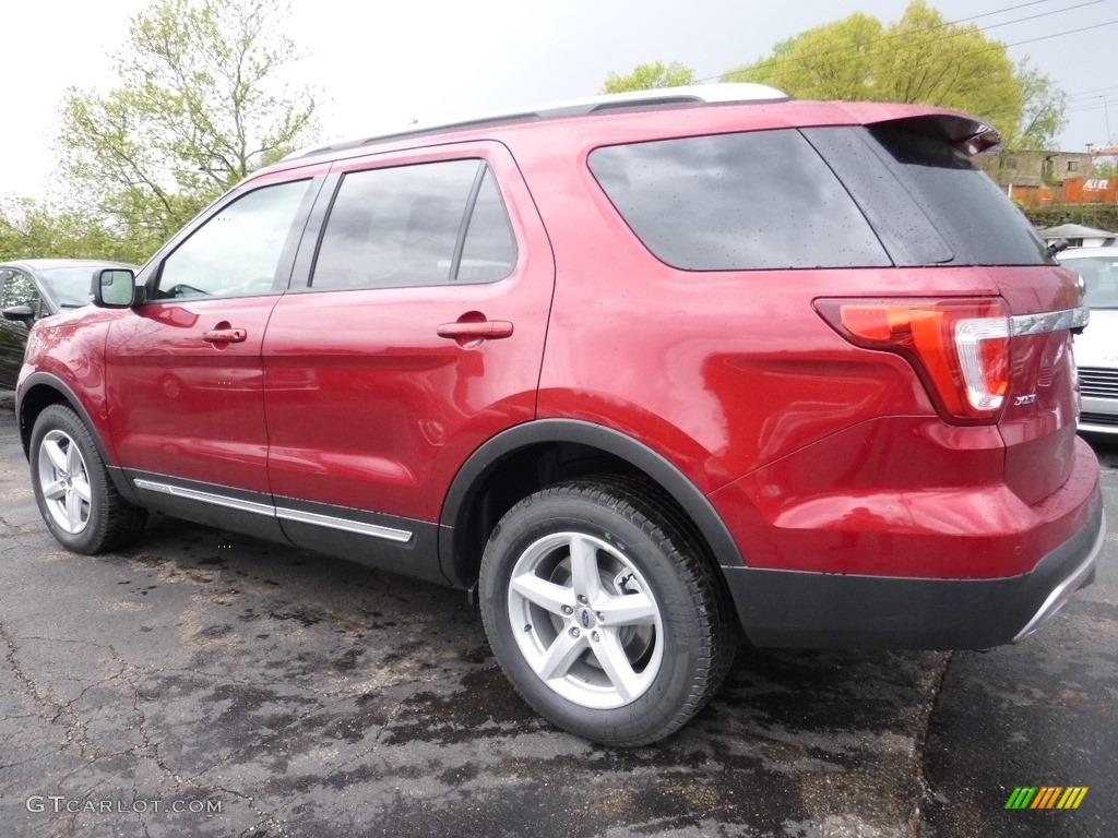 2016 Explorer XLT 4WD - Ruby Red Metallic Tri-Coat / Ebony Black photo #4