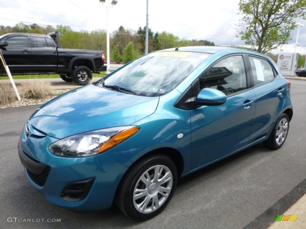 2012 MAZDA2 Sport - Aquatic Blue Mica / Black photo #9