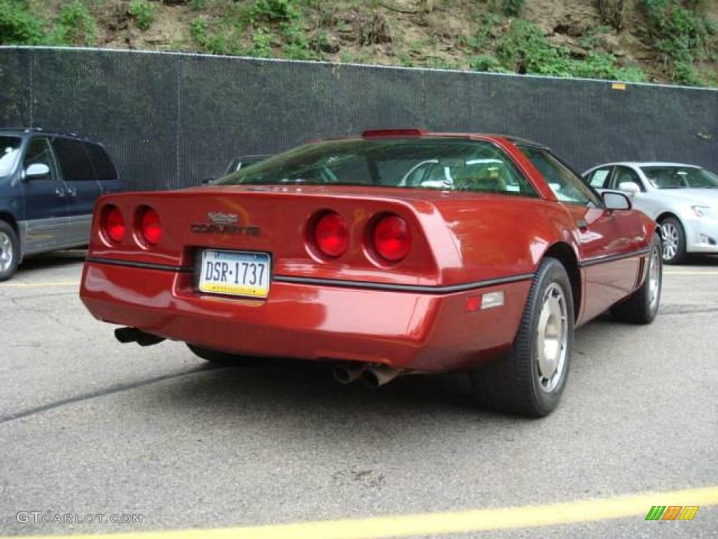 1986 Corvette Coupe - Dark Red Metallic / Saddle photo #11