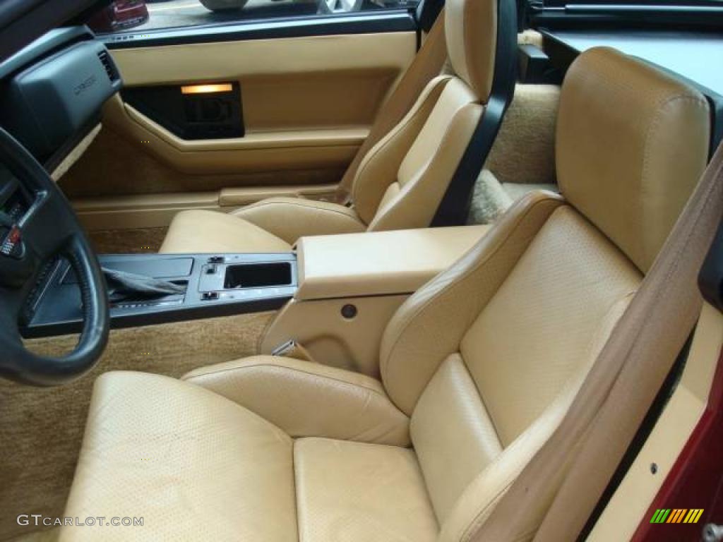 1986 Corvette Coupe - Dark Red Metallic / Saddle photo #20