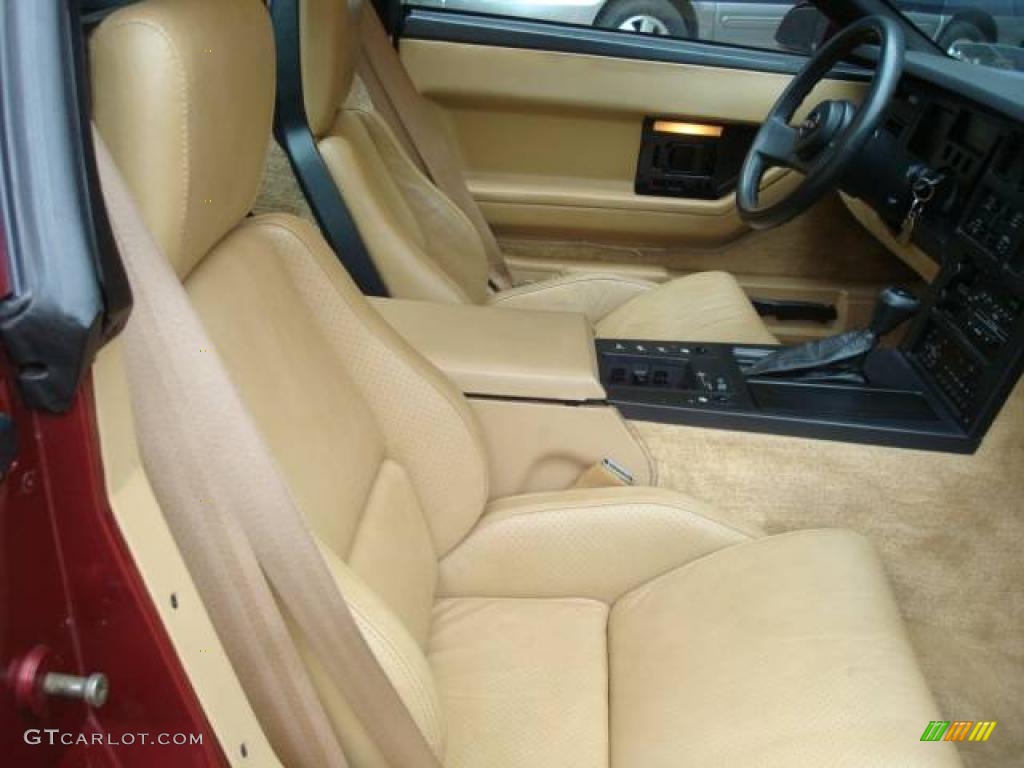 1986 Corvette Coupe - Dark Red Metallic / Saddle photo #22