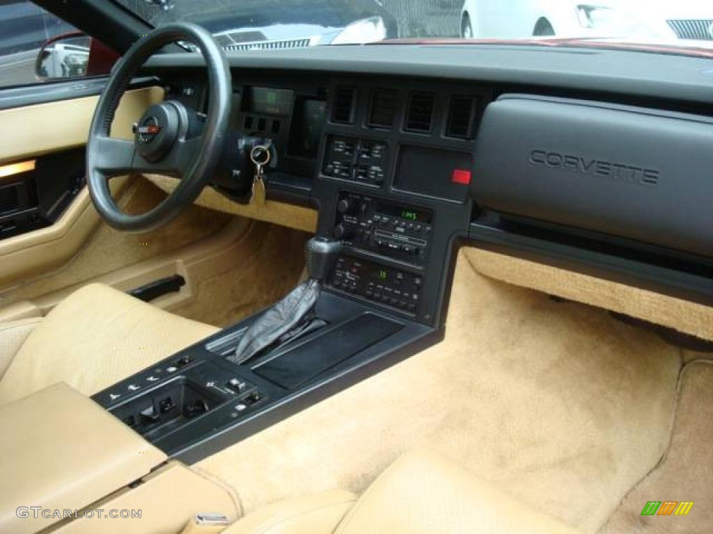 1986 Corvette Coupe - Dark Red Metallic / Saddle photo #23