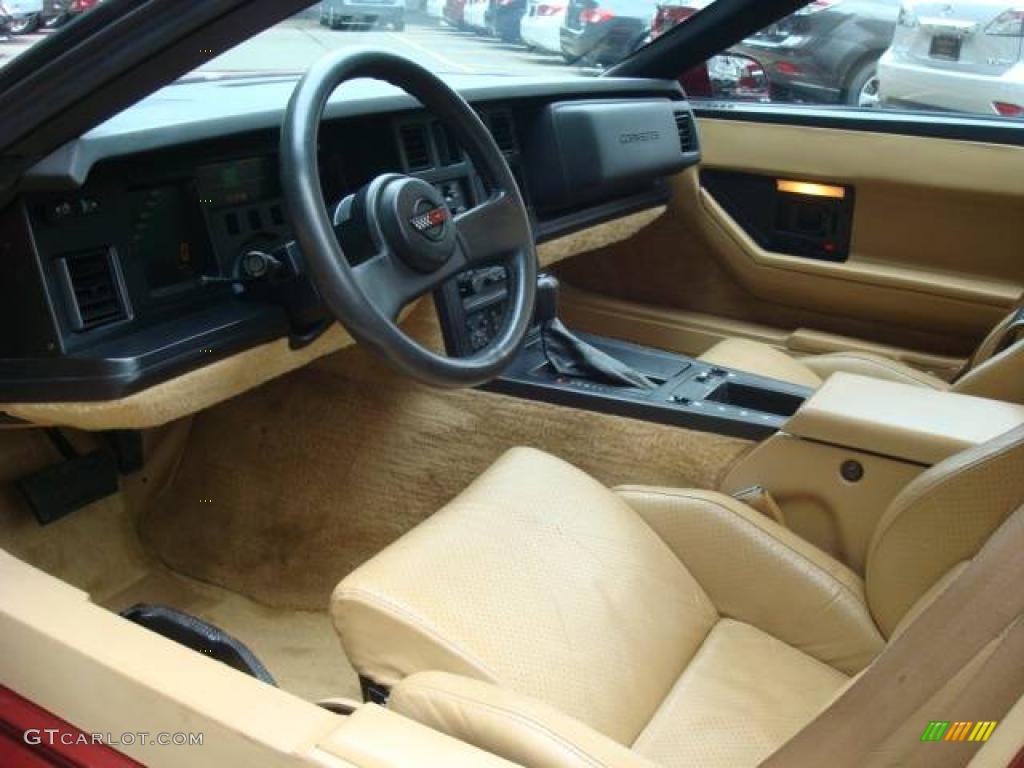 1986 Corvette Coupe - Dark Red Metallic / Saddle photo #25