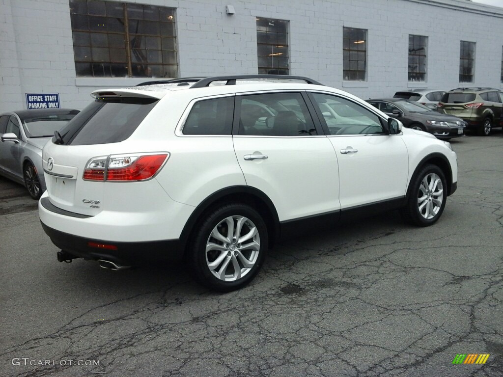 2011 CX-9 Grand Touring AWD - Crystal White Pearl Mica / Sand photo #4