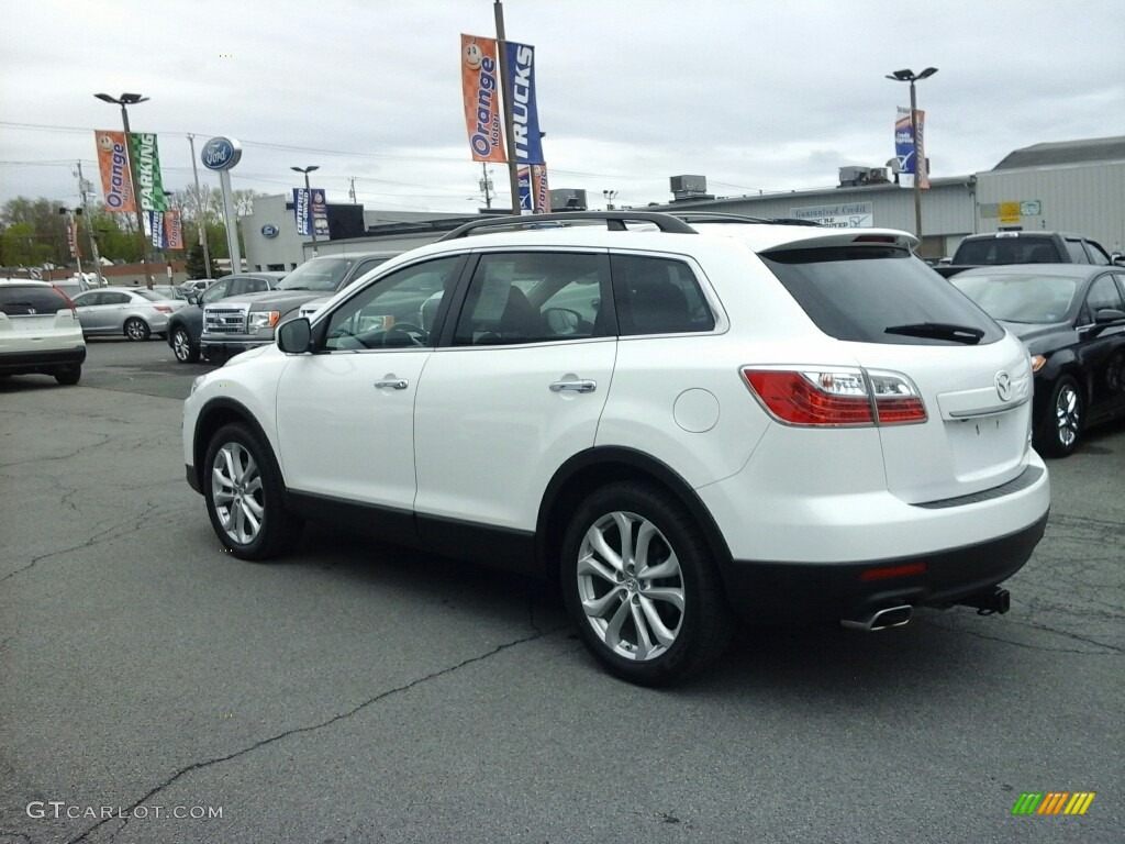 2011 CX-9 Grand Touring AWD - Crystal White Pearl Mica / Sand photo #6