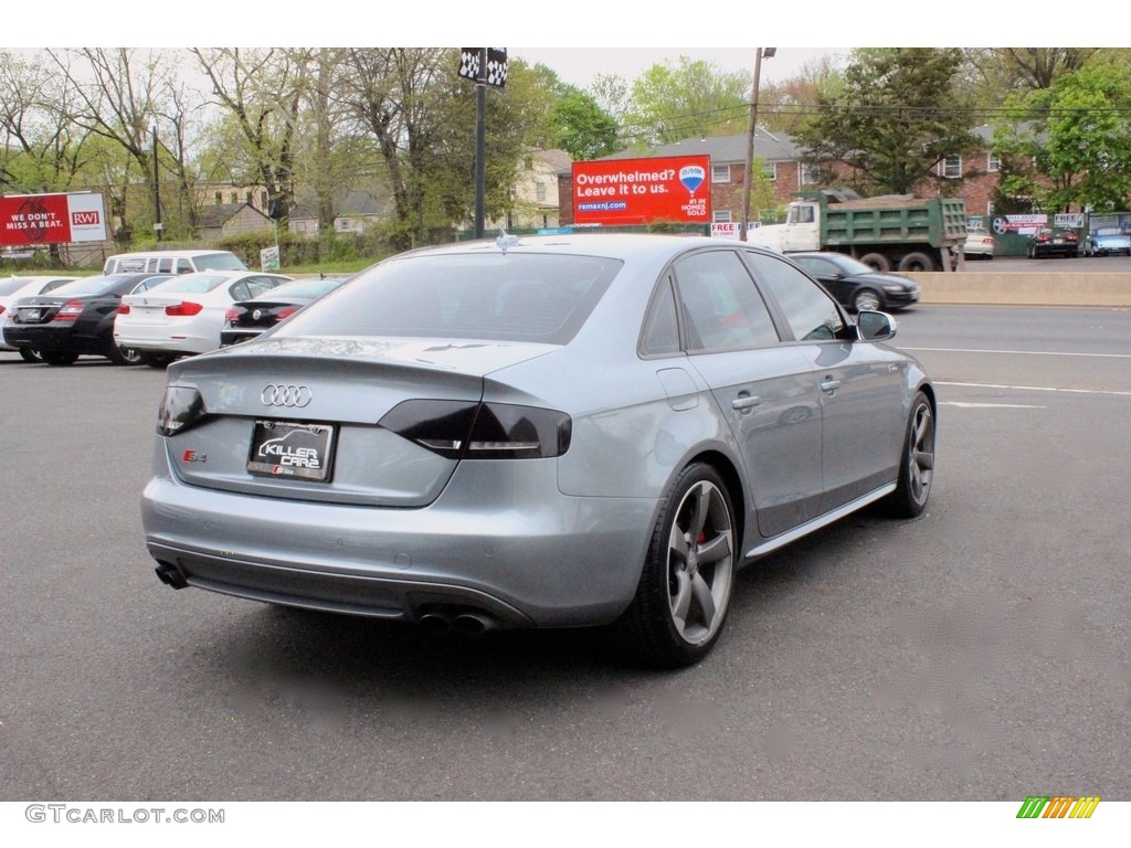 2011 S4 3.0 quattro Sedan - Quartz Grey Metallic / Black/Red photo #7