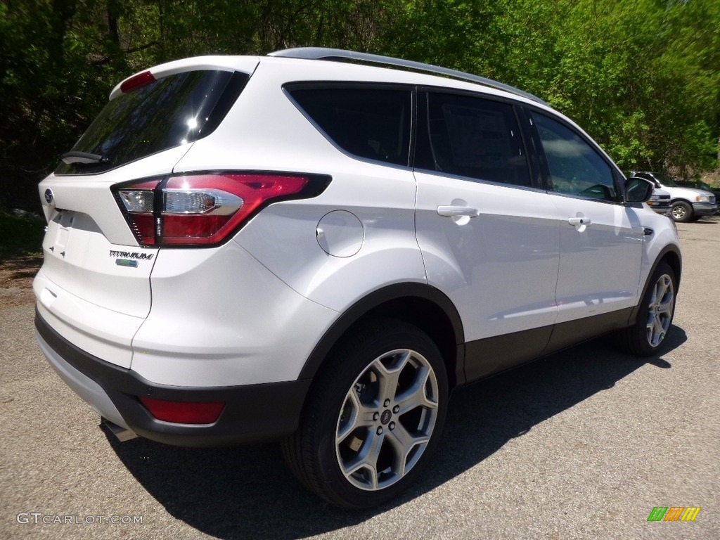 2017 Escape Titanium 4WD - White Platinum / Charcoal Black photo #2