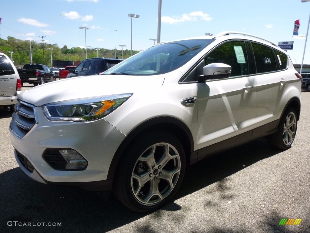 White Platinum 2017 Ford Escape Titanium 4WD Exterior Photo #112797547