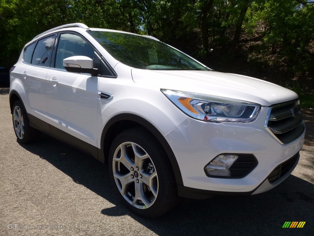 2017 Escape Titanium 4WD - White Platinum / Charcoal Black photo #8