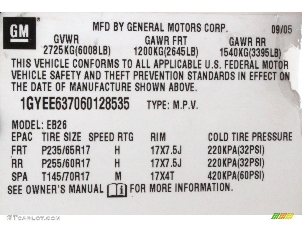 2006 SRX V6 - White Diamond / Cashmere photo #39