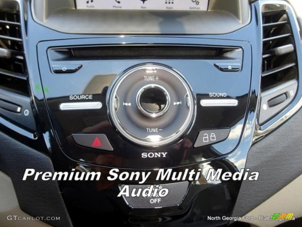 2016 Fiesta Titanium Hatchback - White Platinum Metallic Tri-coat / Medium Light Stone photo #22