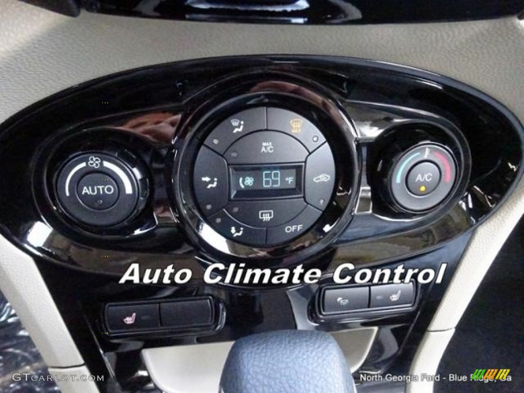 2016 Fiesta Titanium Hatchback - White Platinum Metallic Tri-coat / Medium Light Stone photo #23