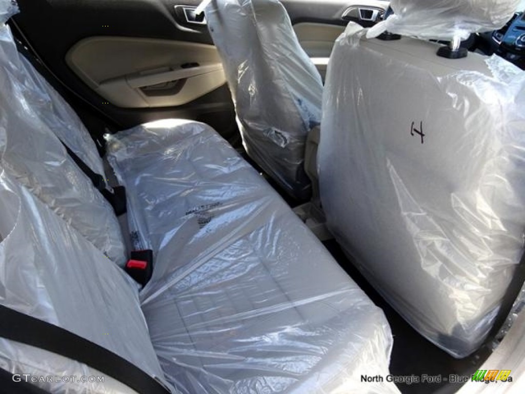 2016 Fiesta Titanium Hatchback - White Platinum Metallic Tri-coat / Medium Light Stone photo #32