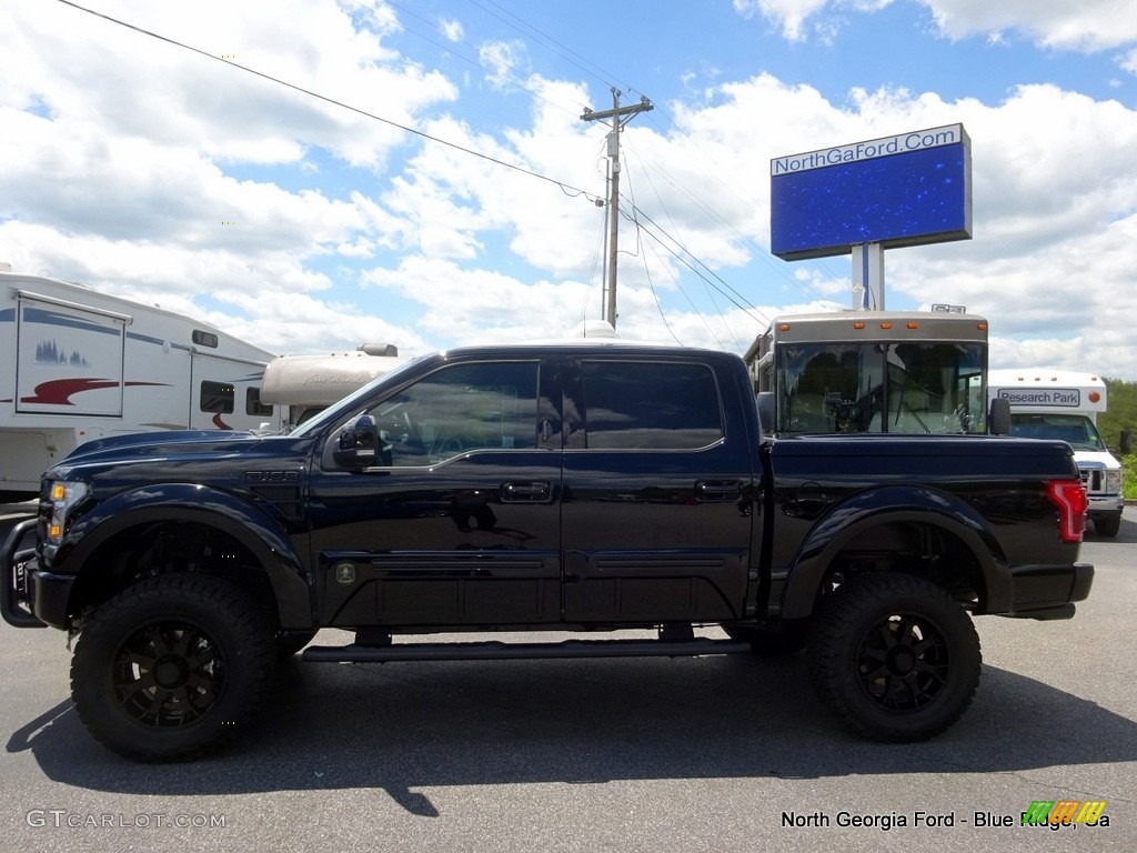 2016 F150 Lariat SuperCrew 4x4 - Shadow Black / Black photo #3