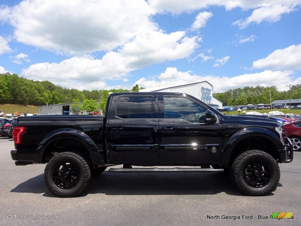 2016 F150 Lariat SuperCrew 4x4 - Shadow Black / Black photo #7