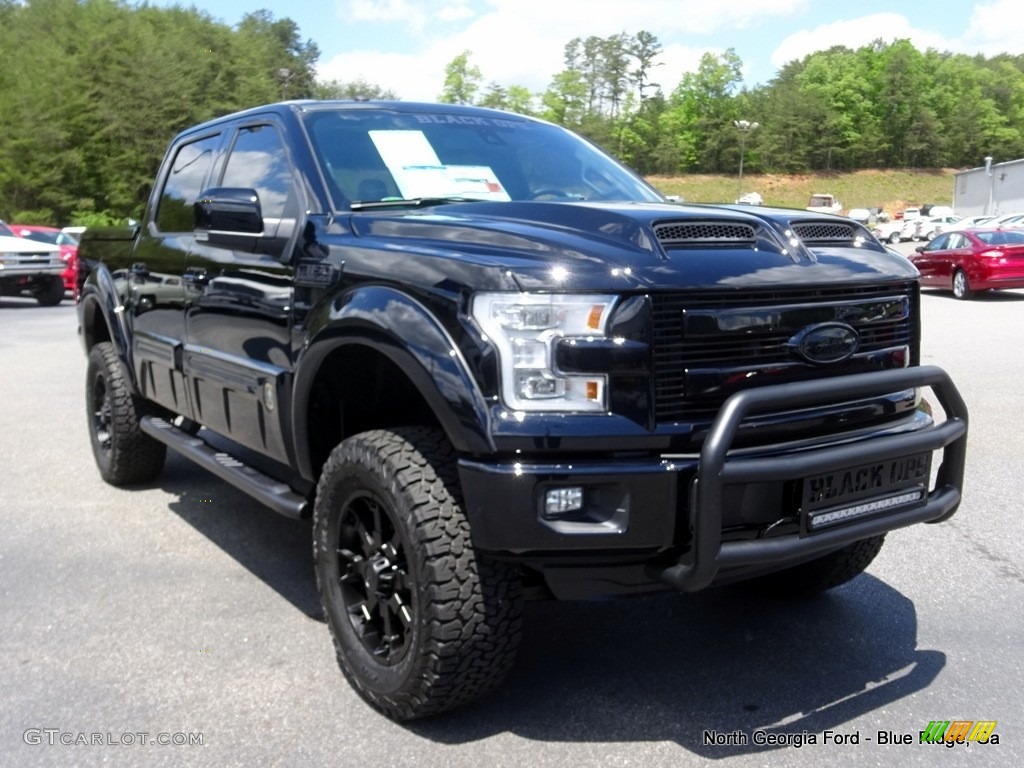 2016 F150 Lariat SuperCrew 4x4 - Shadow Black / Black photo #8