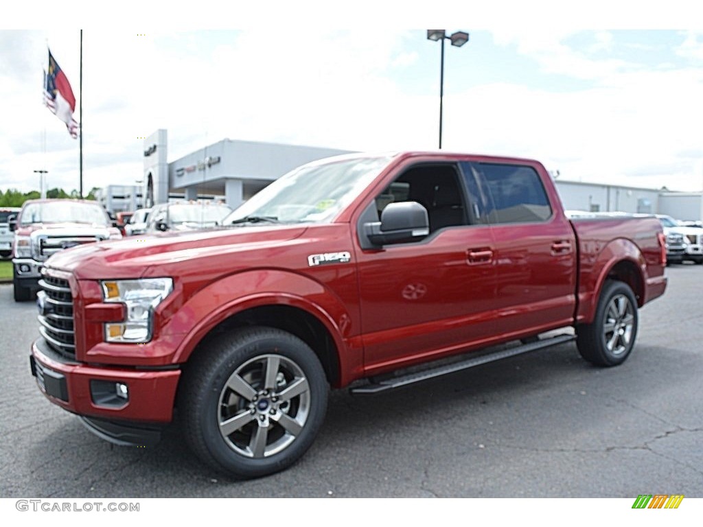 2016 F150 XLT SuperCrew - Ruby Red / Black photo #3