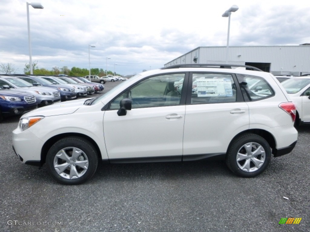 2016 Forester 2.5i - Crystal White Pearl / Black photo #10