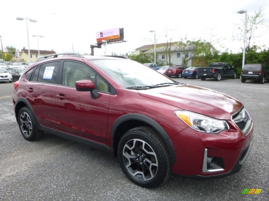 2016 Crosstrek 2.0i Premium - Venetian Red Pearl / Ivory photo #1