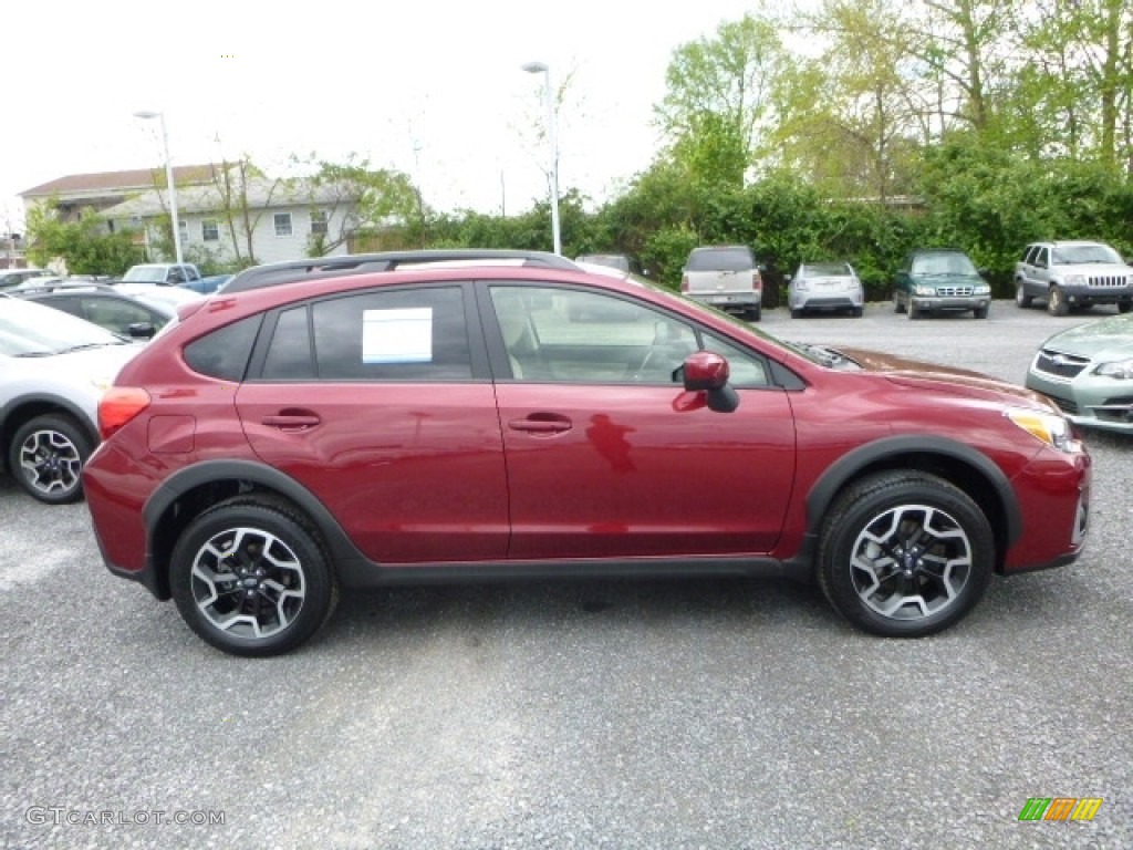 2016 Crosstrek 2.0i Premium - Venetian Red Pearl / Ivory photo #5