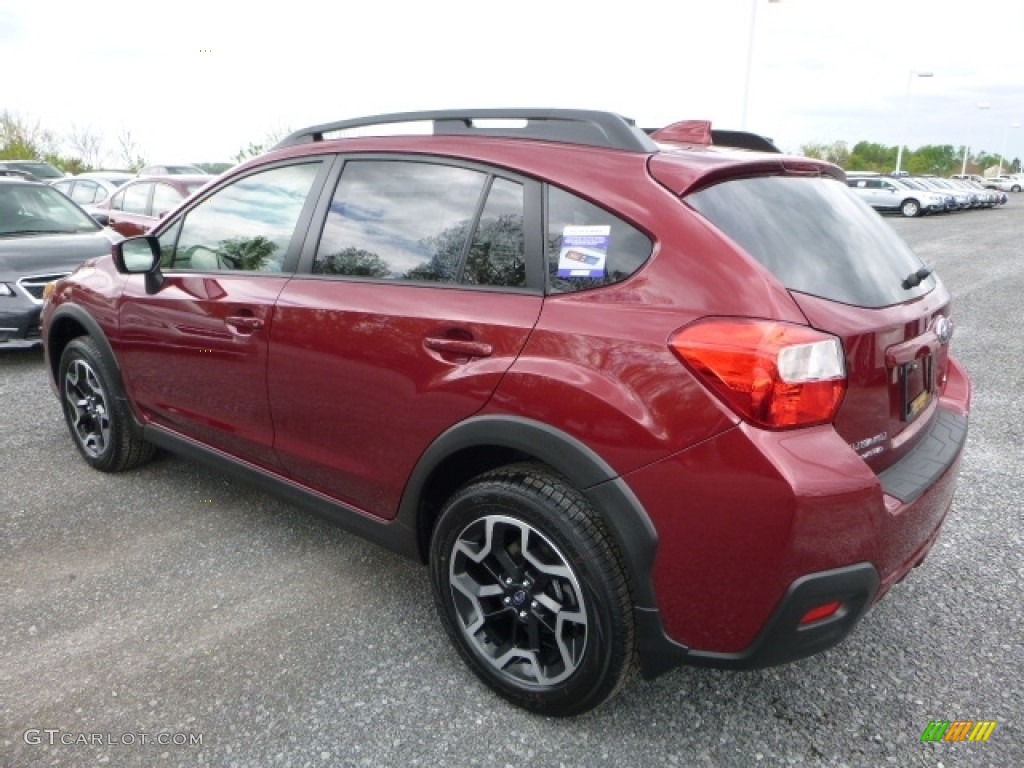 2016 Crosstrek 2.0i Premium - Venetian Red Pearl / Ivory photo #8