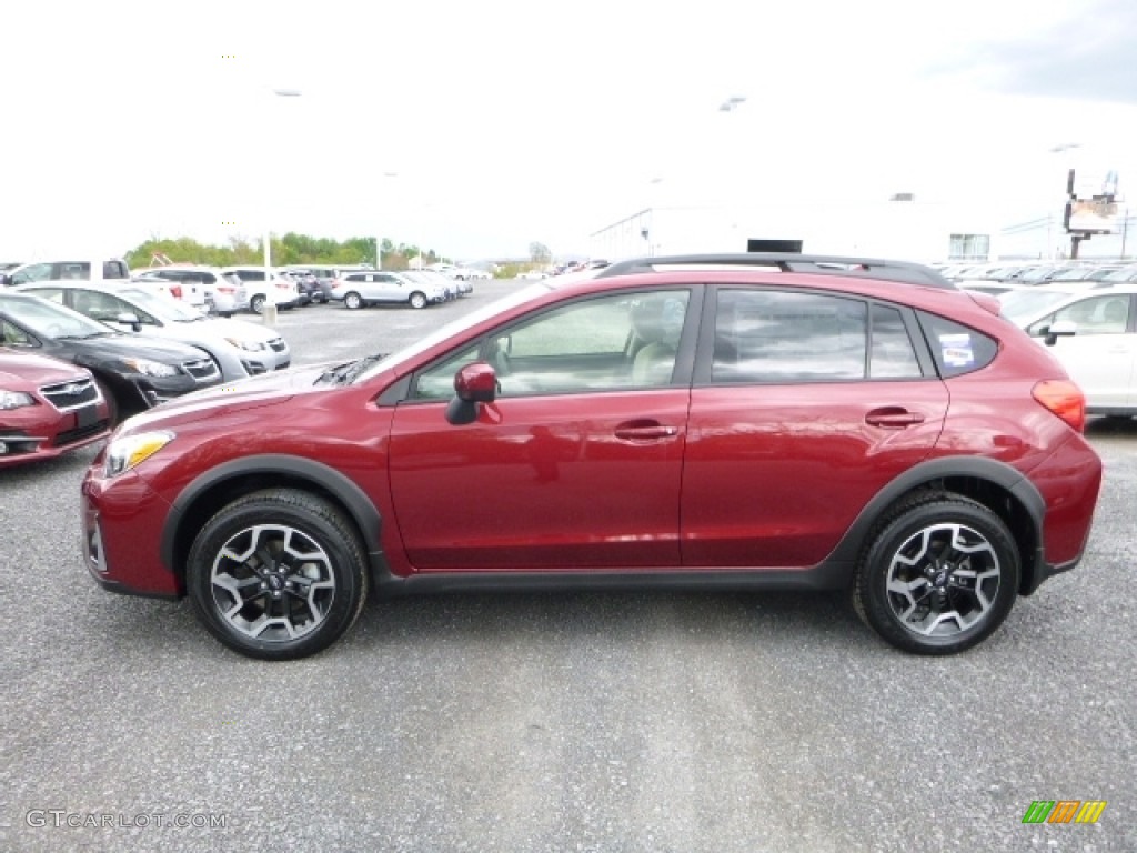 2016 Crosstrek 2.0i Premium - Venetian Red Pearl / Ivory photo #9