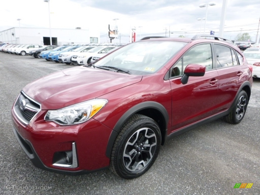2016 Crosstrek 2.0i Premium - Venetian Red Pearl / Ivory photo #10