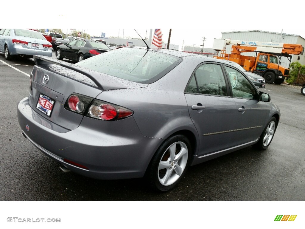 2007 MAZDA6 i Sport Sedan - Tungsten Gray Metallic / Black photo #7