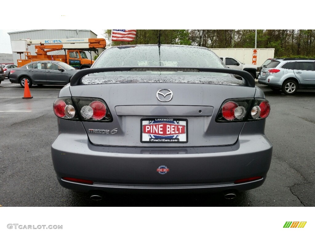 2007 MAZDA6 i Sport Sedan - Tungsten Gray Metallic / Black photo #8