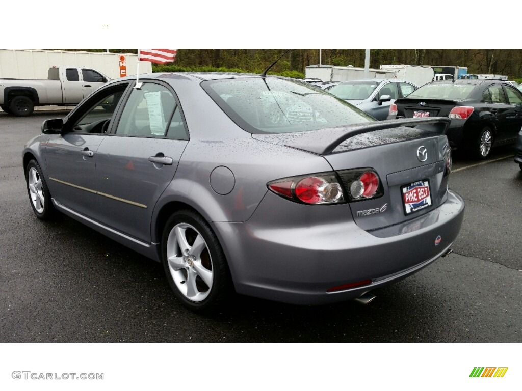 2007 MAZDA6 i Sport Sedan - Tungsten Gray Metallic / Black photo #9