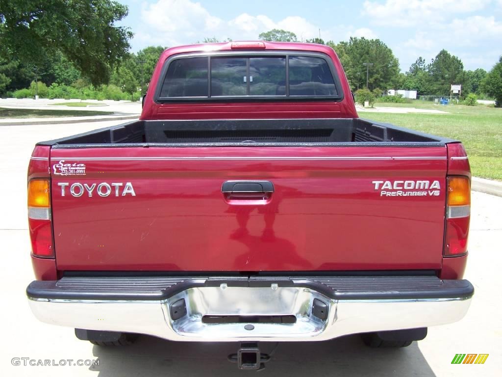 2000 Tacoma V6 PreRunner Extended Cab - Sunfire Red Pearl / Oak photo #4