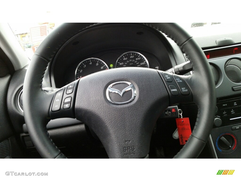 2007 MAZDA6 i Sport Sedan - Tungsten Gray Metallic / Black photo #13