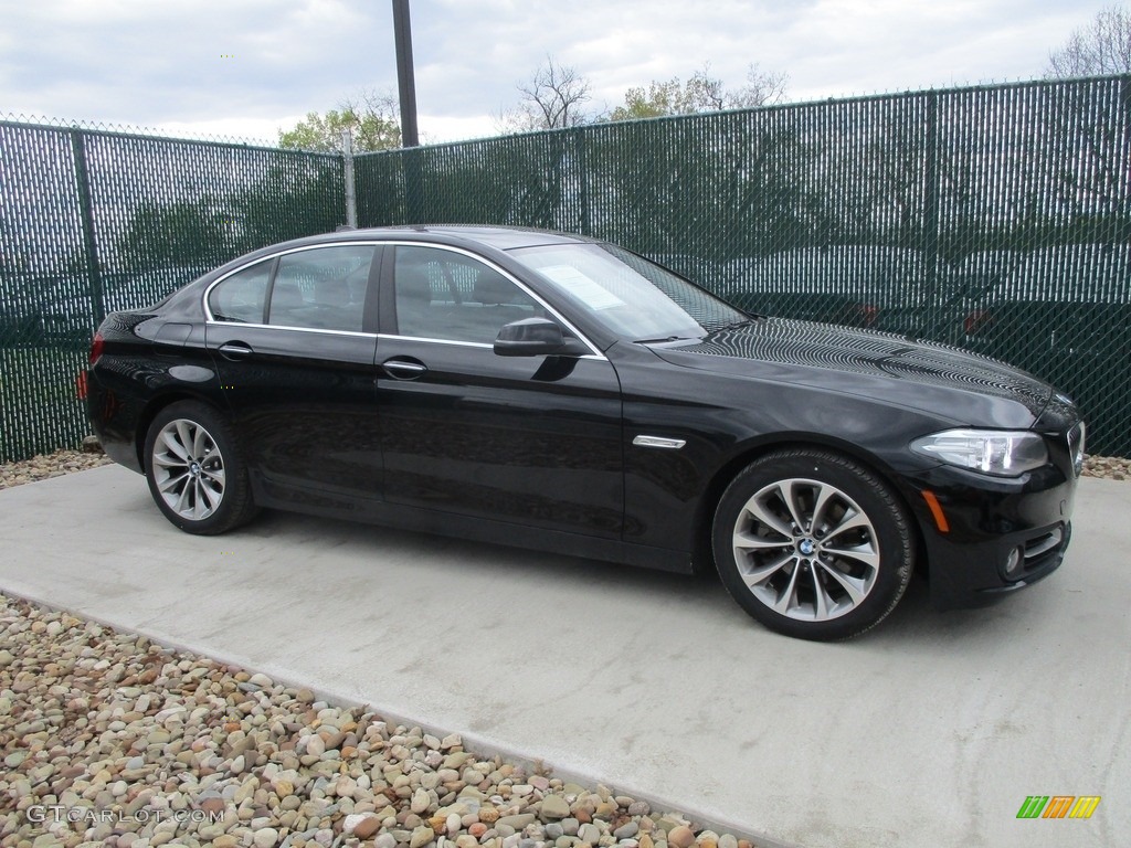 2016 5 Series 528i xDrive Sedan - Jet Black / Black photo #1