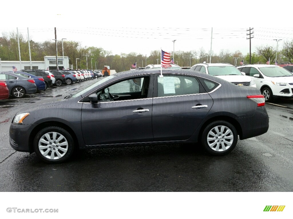 2014 Sentra S - Amethyst Gray / Charcoal photo #10