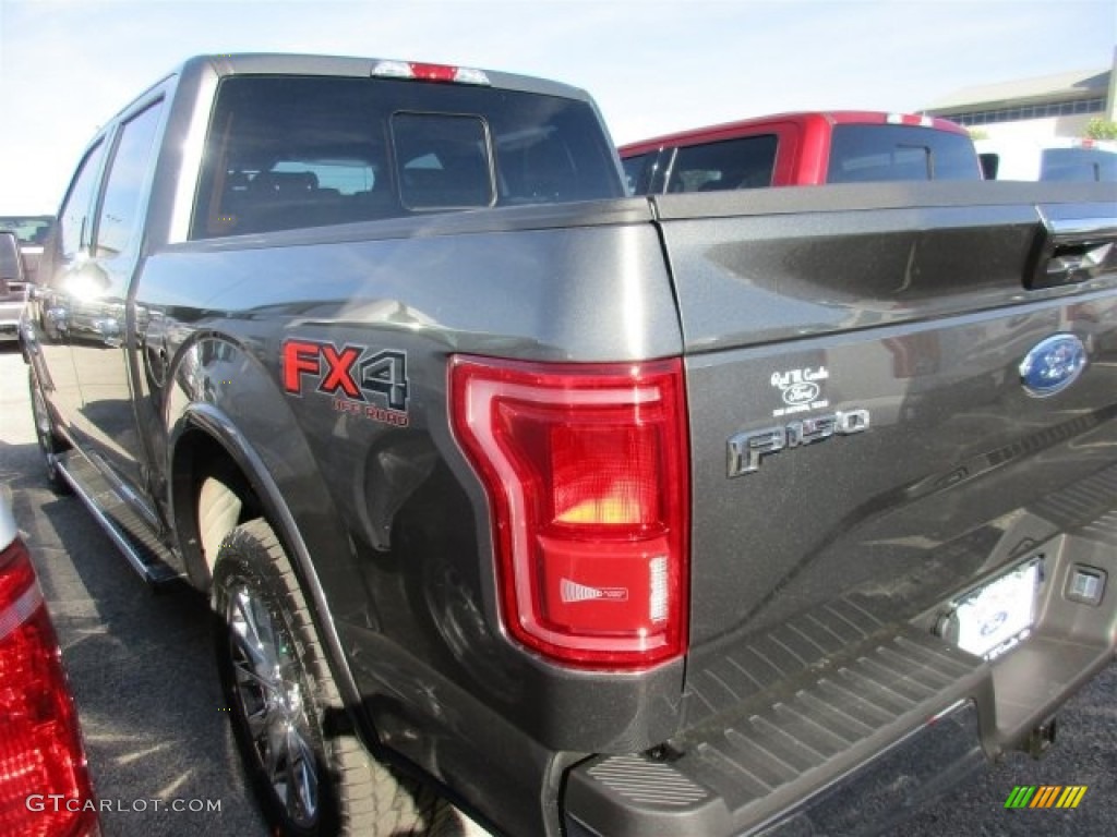 2016 F150 Lariat SuperCrew 4x4 - Magnetic / Black photo #5